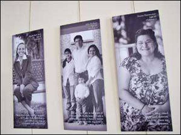 Portrait of Hope on display at Project Self-Sufficiency