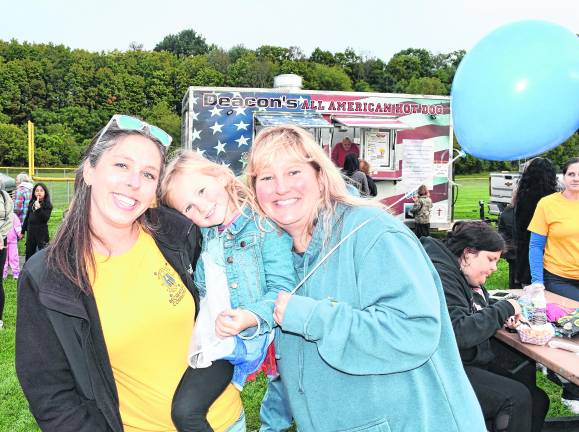 Jessica and Josie Papp pose for a photo with Heidi Coscia pose for a photo. They are all from Hardyston.