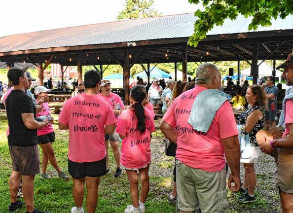 Members of Team Assante walked in memory of Danielle Assante, who died of an overdose in April 2022.