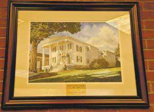 Watercolor captures historic library building