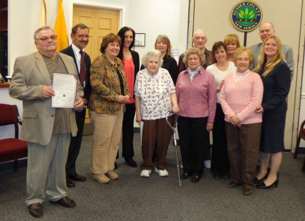 From left, Joseph Lashendock, Robert Parker, Rachel Helt, June Eisenecker, Dawn Maffetone, Bea Smith, Raymond Hatke, Christine Florio, Gail PHoebus, Barbara Hatke, Stephen Gruchacz, Lorraine Hentz.