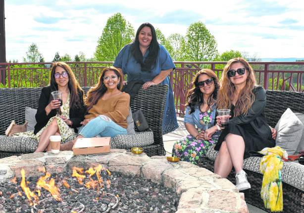 Erika Castillo of Secaucus, Isabel of Woodland Park, Karla Castillo from Secaucus , Melissa Hermo of Sparta and Maria Barragan from Fort Lee pose for a photo.