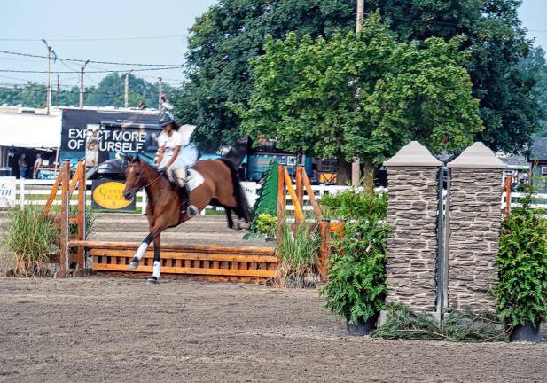 <b>The horse show Tuesday, Aug. 5. (Photo by Nancy Madacsi)</b>