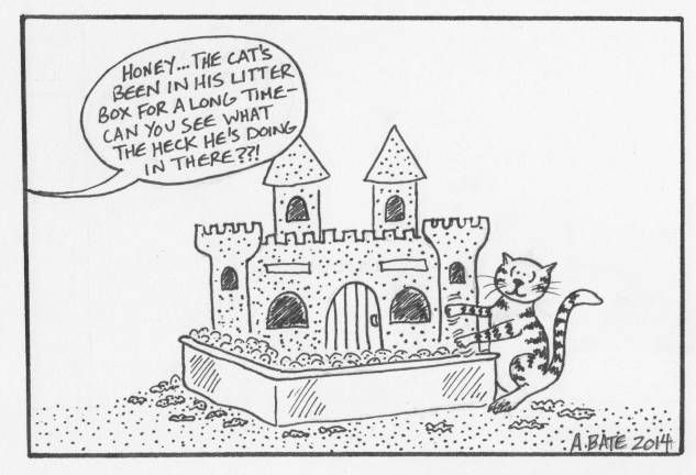 Kitty sandcastle