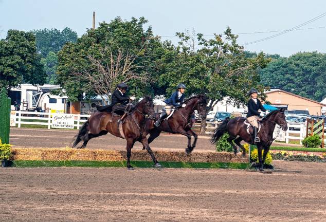 <b>The horse show Tuesday, Aug. 5. (Photo by Nancy Madacsi)</b>