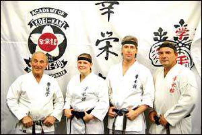 Students advance in karate