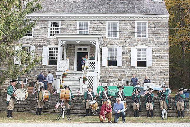 The historic Van Campen house during a past event.