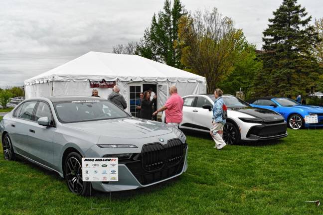 Paul Miller Auto Group provides luxury vehicles for test drives during the three-day festival.