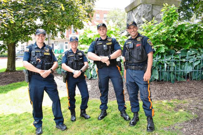 Sussex County Sheriff’s officers. (Photo by Maria Kovic)