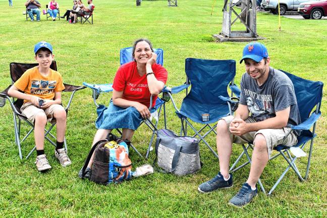 Isaac, Angie and Josh Osband of Wantage.