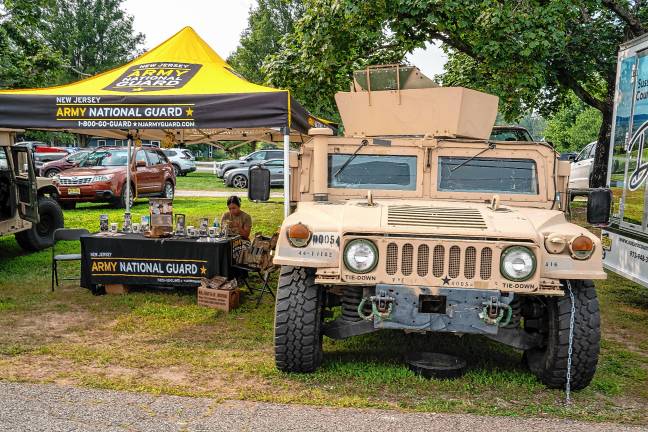 <b>The Army National Guard booth at the fair. (Photo by Nancy Madacsi)</b>