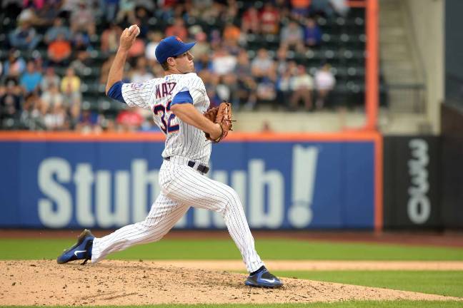 New York Mets rookie throws a pitch in his first game against the Reds on Sunday, which the Mets won 7-2. Photo provided courtesy of the New York Mets.