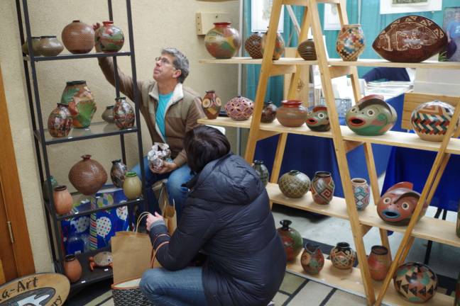 Chris Welke of Nicaragua-based &quot;Nica-Art&quot; Pottery. Welke represents dozens of local potters and brings their artistic works to the United States for sale.
