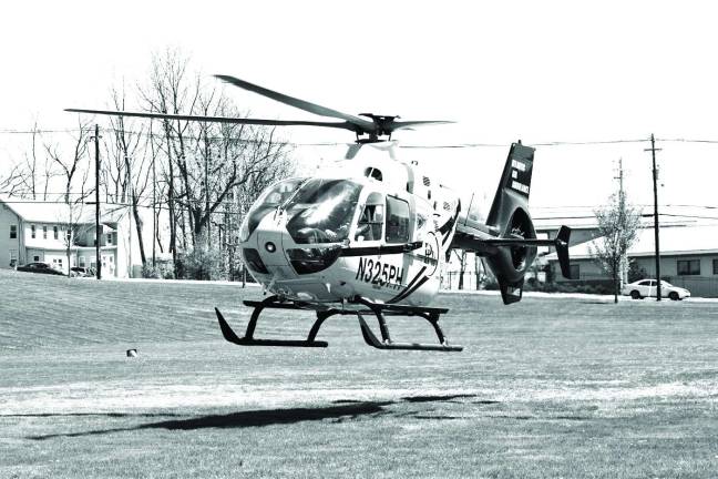 Atlantic Ambulance Air One helicopter.