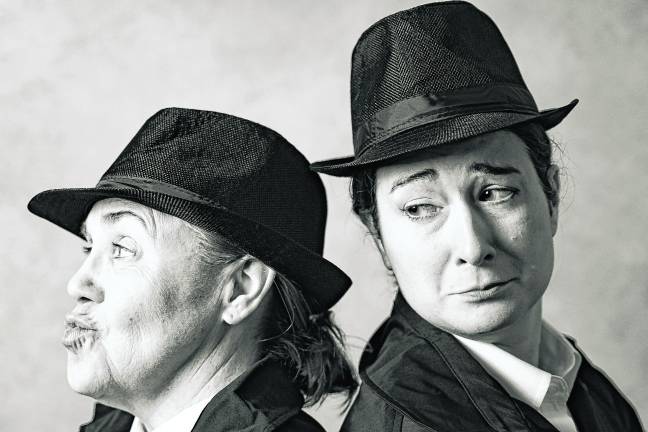 Kelly Dacus-Smith and Sally O'Sullivan as The Clowns.