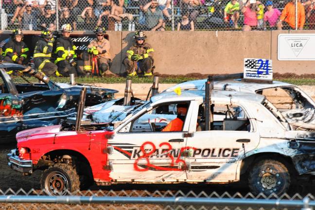<b>The Demolition Derby on Sunday, Aug. 3. (Photo by Maria Kovic)</b>