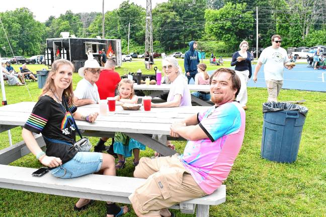 Andrew and Kathy Kosco of Hardyston, in front, wtih John Bailey of Sussex, Aria Kosco of Hardyston and Laurie Bailey of Sussex.