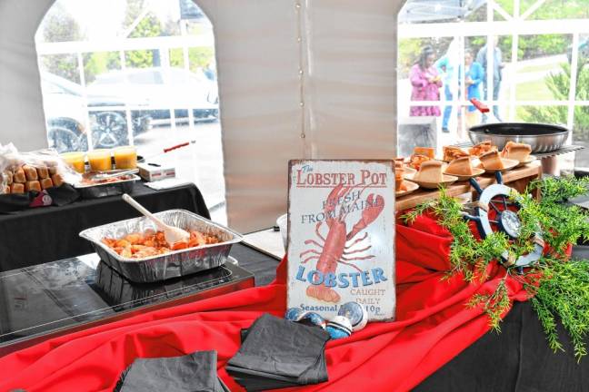 Lobster was on the menu at the Marketplace Lunch.