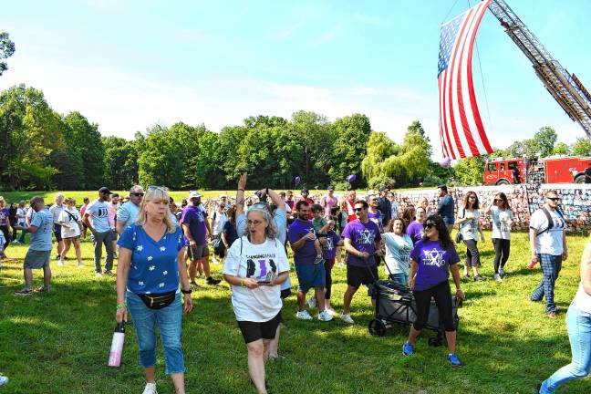 The 11th annual Changing the Face of Addiction Walk raises funds for the Center for Prevention &amp; Counseling in Newton. (Photo by Maria Kovic)