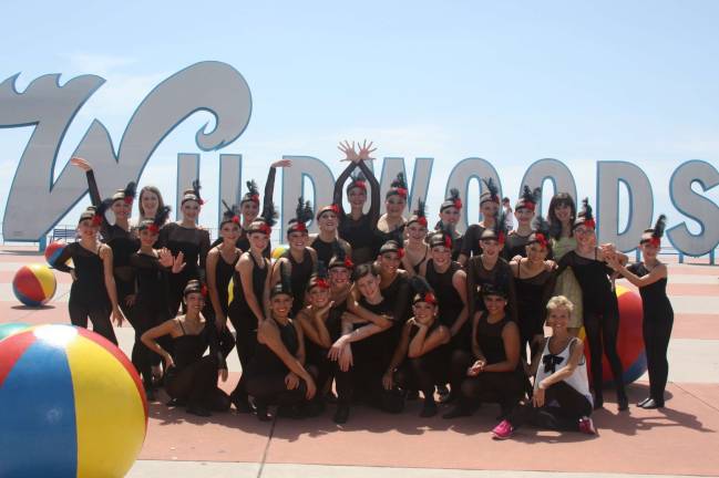 Dance Expression's "Chicago" performance group is shown during the Dance Xplosion championships in Wildwood.