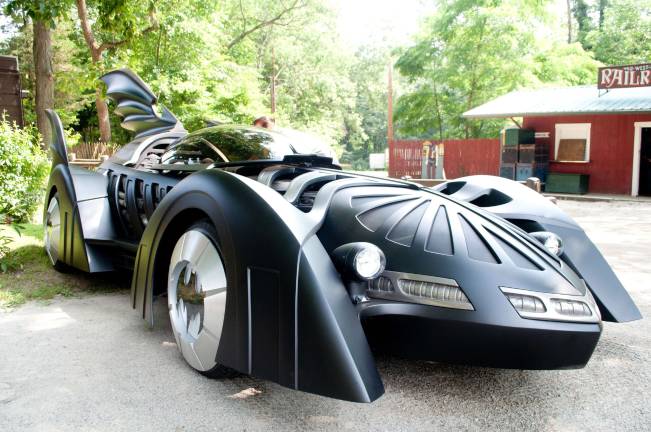 Photos by Robert Oszust The Batmobile reproduction based on "Batman Forever."