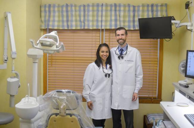 Husband-and-wife dentists, Katrina Verendia and David Lepelletier were recently awarded a fellowship with the Academy of General Dentistry.