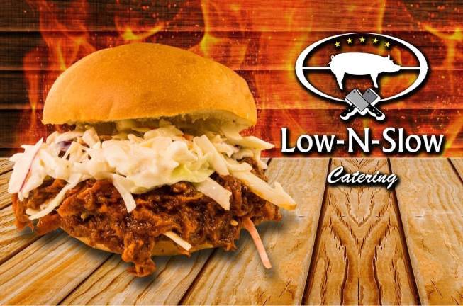 <b>Pulled pork sandwich from Low n Slow.</b>