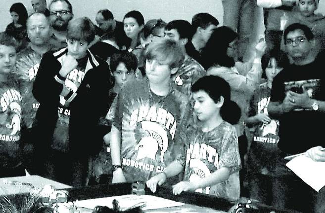 Sparta team tries out its skills.