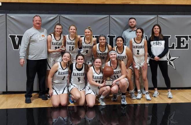 The Wallkill Valley Regional High School girls basketball team won the Rangers Holiday Hoops Tournament.