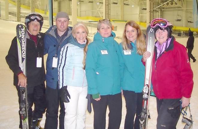 John Whiting, Snow Operating’s Patrick Hession, Olympic Gold Medalist Donna Weinbrecht, Mountain Creek/Big Snow staffers and Buffy Whiting