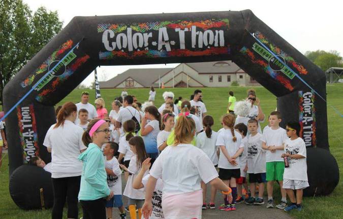 Hardyston PTA holds Color Run