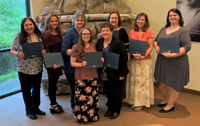 Graduates of Project Self-Sufficiency’s Higher Opportunities for Women (HOW) employment skills training program.