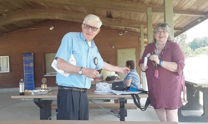 Rotary passes the gavel