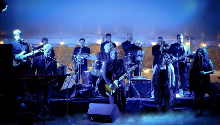 Street Hassle, a band known for its impressive horn section, will play Saturday, July 1 at the Stanhope House. (Photo courtesy of Street Hassle band)