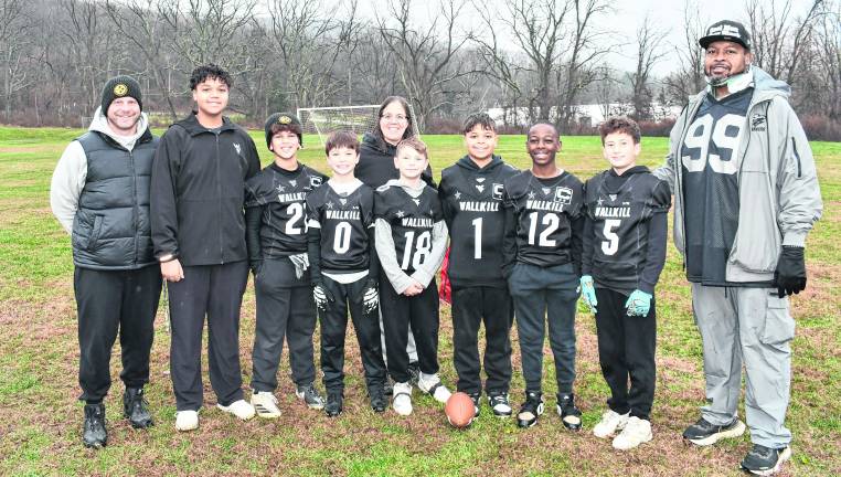 The Baltimore Ravens pose during the Turkey Bowl.