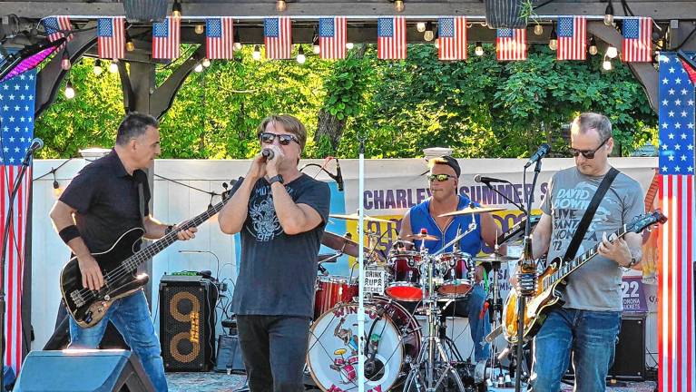 <b>Wind Up Monkey, an energetic cover band, plays Wednesday as part of Danny C’s Hot Rod Cruise Night at Blue Arrow Farm in Pine Island, N.Y. (Photo courtesy of Wind Up Monkey)</b>