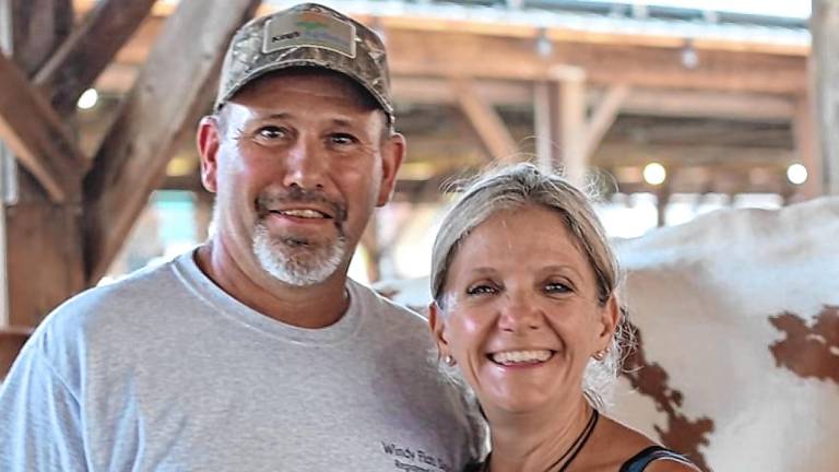 <b>Will and Holly Sytsema own and operate Windy Flats Dairy in Wantage. (Photos provided)</b>