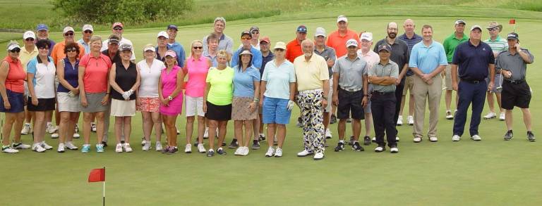 The Crystal Springs Golf Resort Members competing in the June Crystal Cup Tournament at the Ballyowen Golf Club.