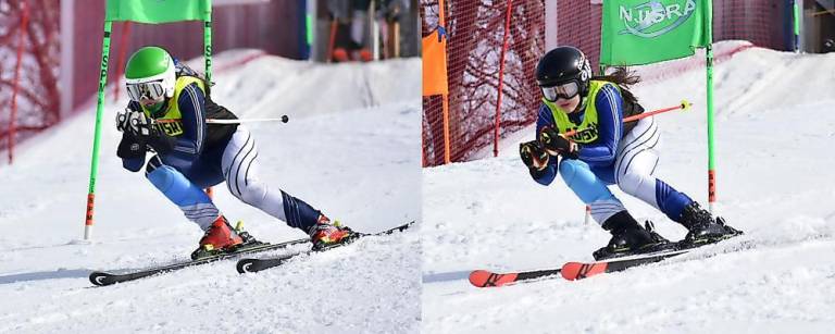 Sparta Ski Team captains (from left): Claudia Calafati and Rachel Young (Photo provided)