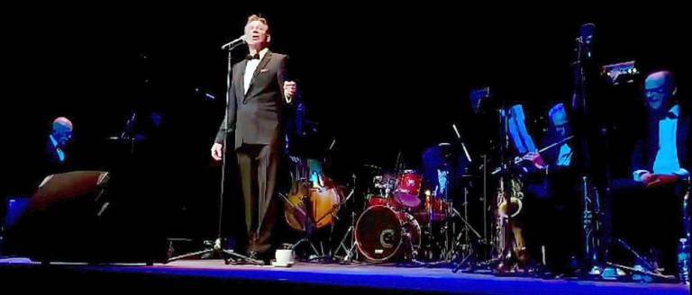Pete Caldera and his band at the Milford Theater (Photo courtesy of the Milford Theater)