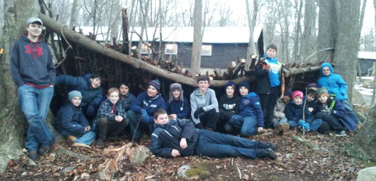 Troop 90, Weblos go on camping trip