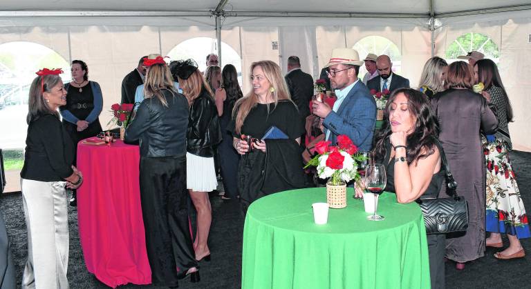 Guests are shown at the Wine and Food Festival at Crystal Springs.