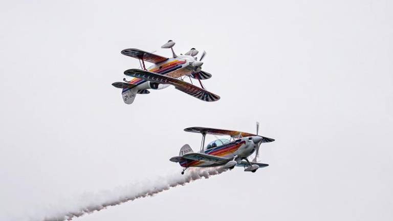 The NextGen Eagles perform in classic biplanes June 15 at Greenwood Lake Airport in West Milford. The team was making its New Jersey Airshow debut. (File photos by TJ Nolan)
