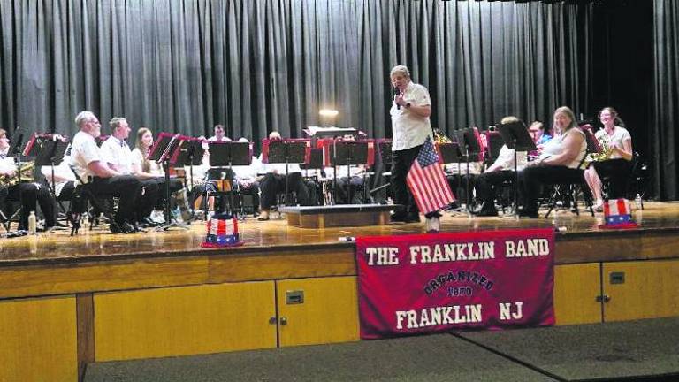 The Franklin band performs.